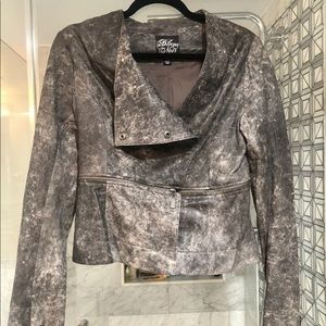 Blanc Noir Leather Motorcycle Jacket